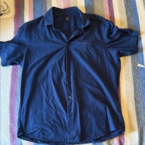 Men’s Large Alfani Blue Button Down Shirt